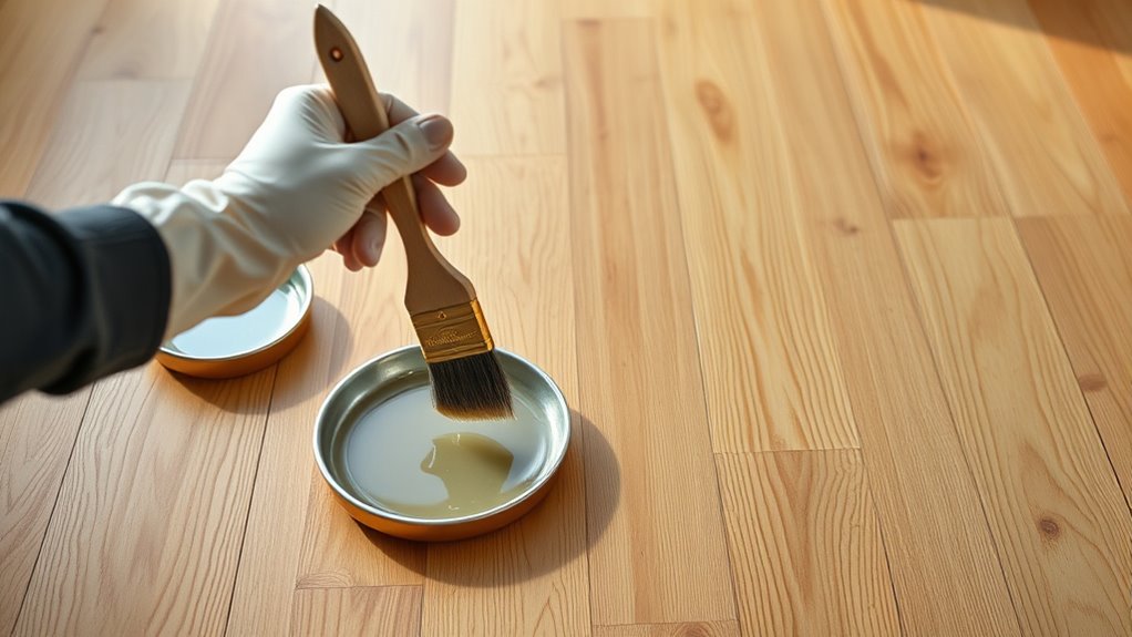 apply first coat evenly