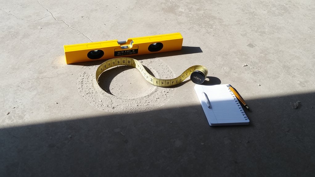 assess concrete floor unevenness