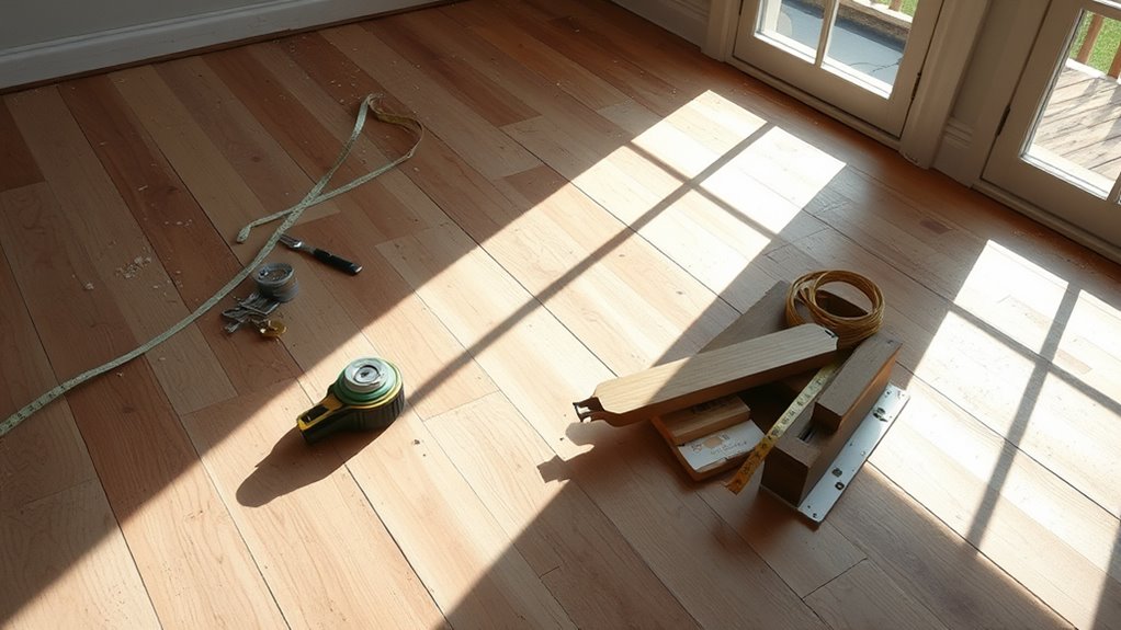 assess floor for leveling