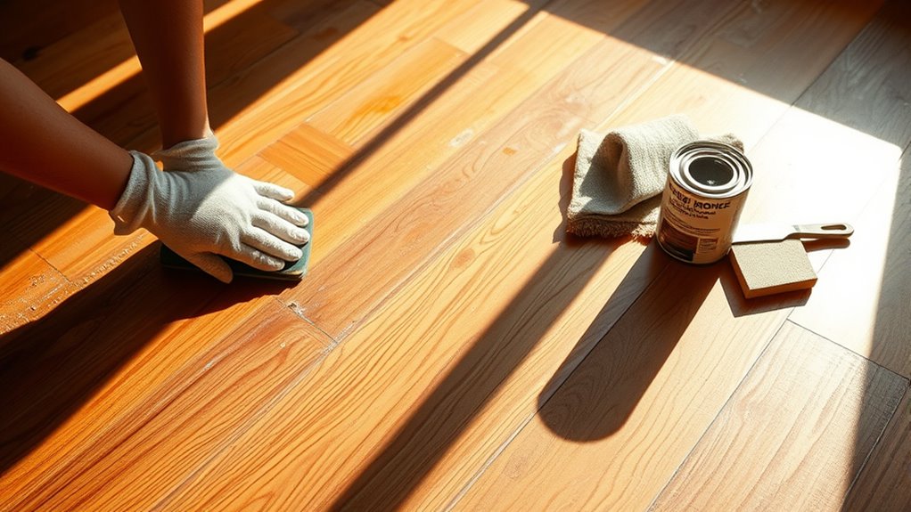 assess wood floor condition