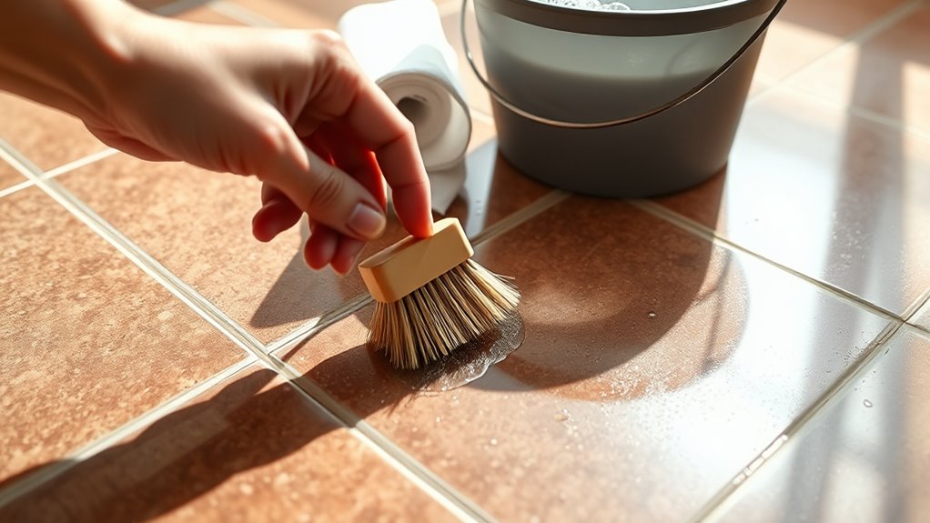 clean and maintain grout