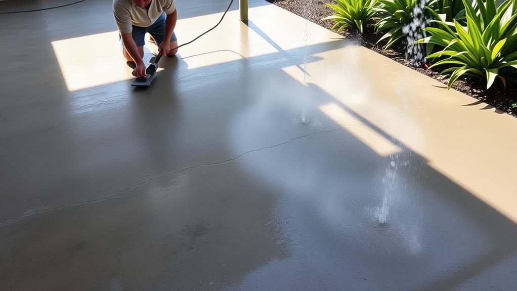 concrete finishing and curing