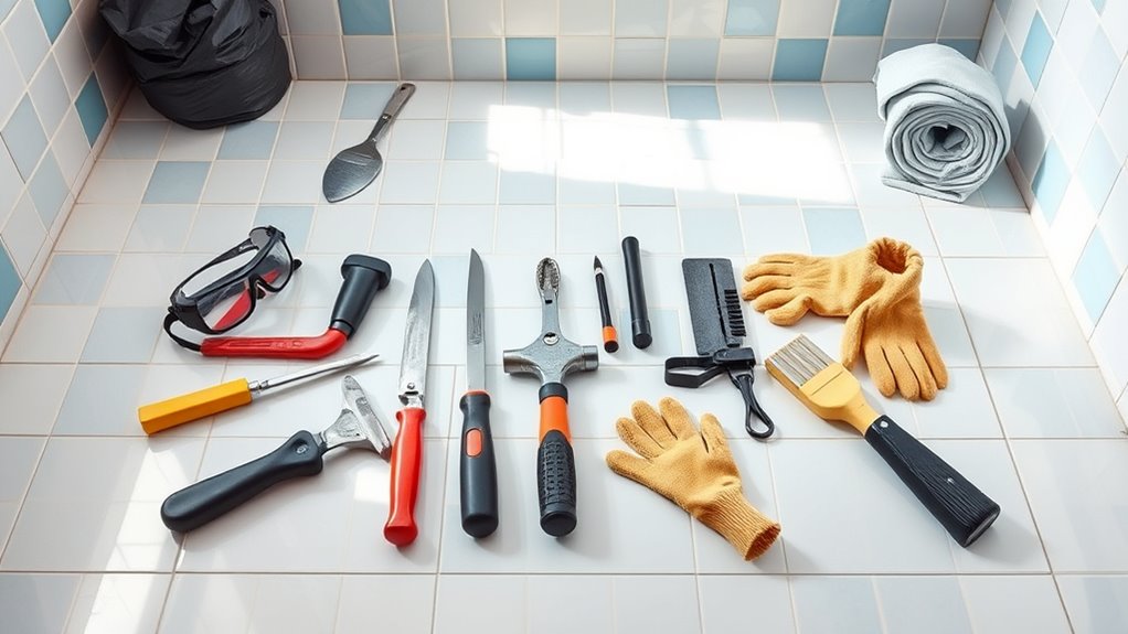 gather tools and safety