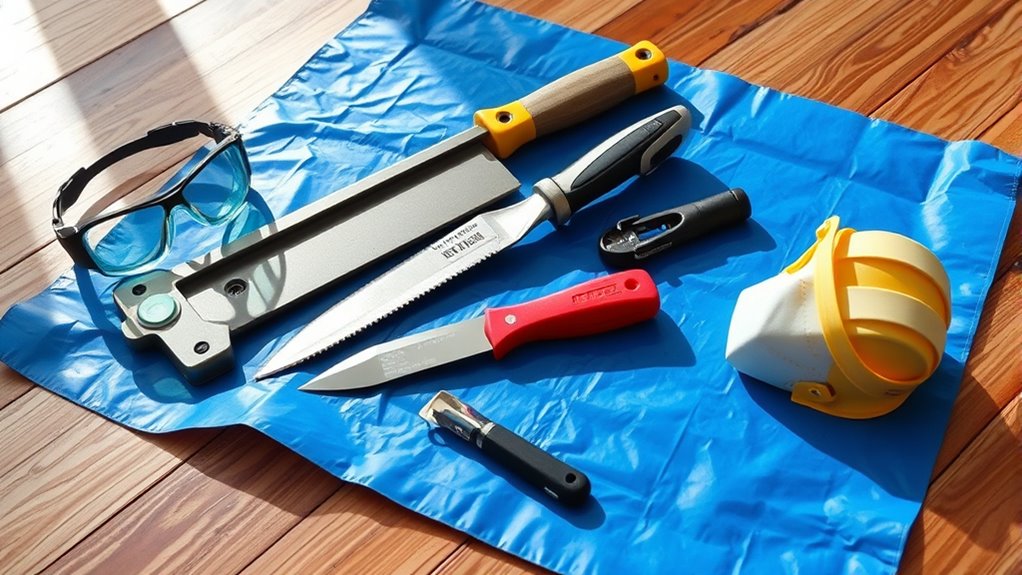 gather tools and safety