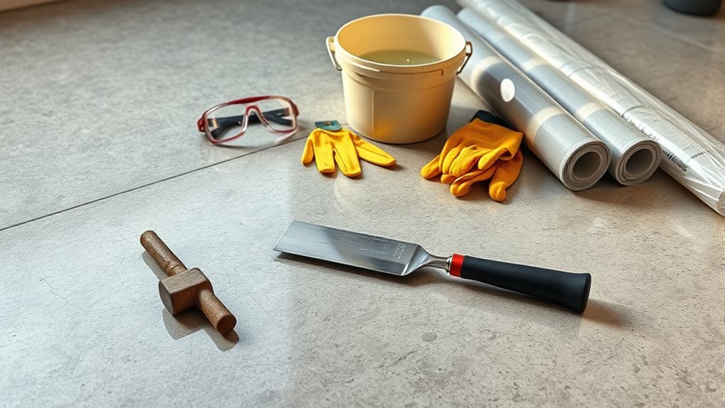 gather tools for removal