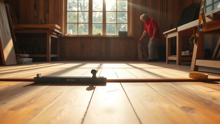 leveling a timber floor