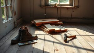 leveling an old floor