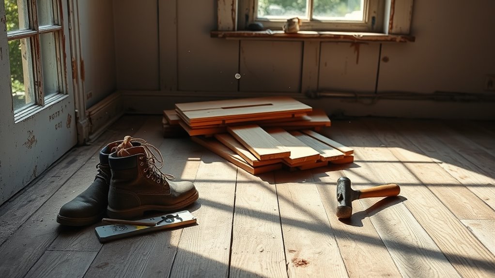 leveling an old floor
