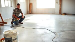 leveling uneven concrete floors