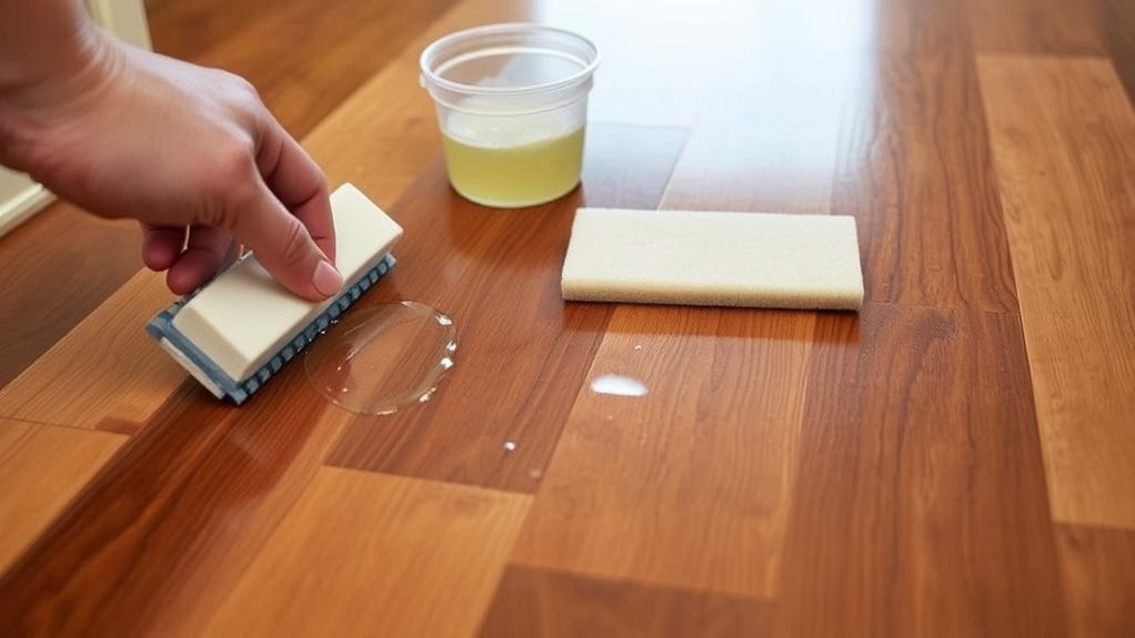 non slip hardwood coating application