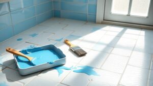 paint bathroom tile floors