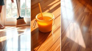 polishing wooden floors easily