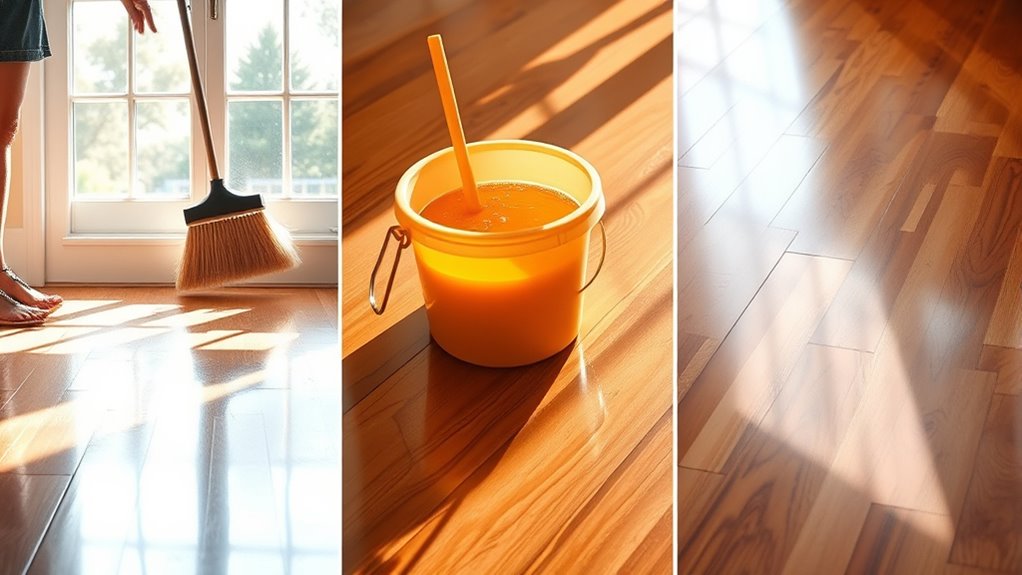 polishing wooden floors easily