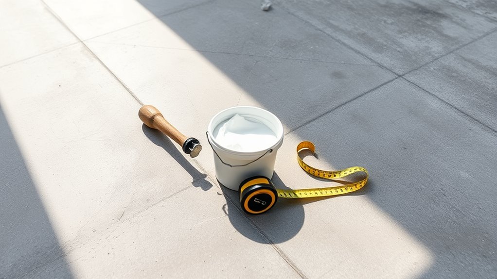 prepare concrete before tiling