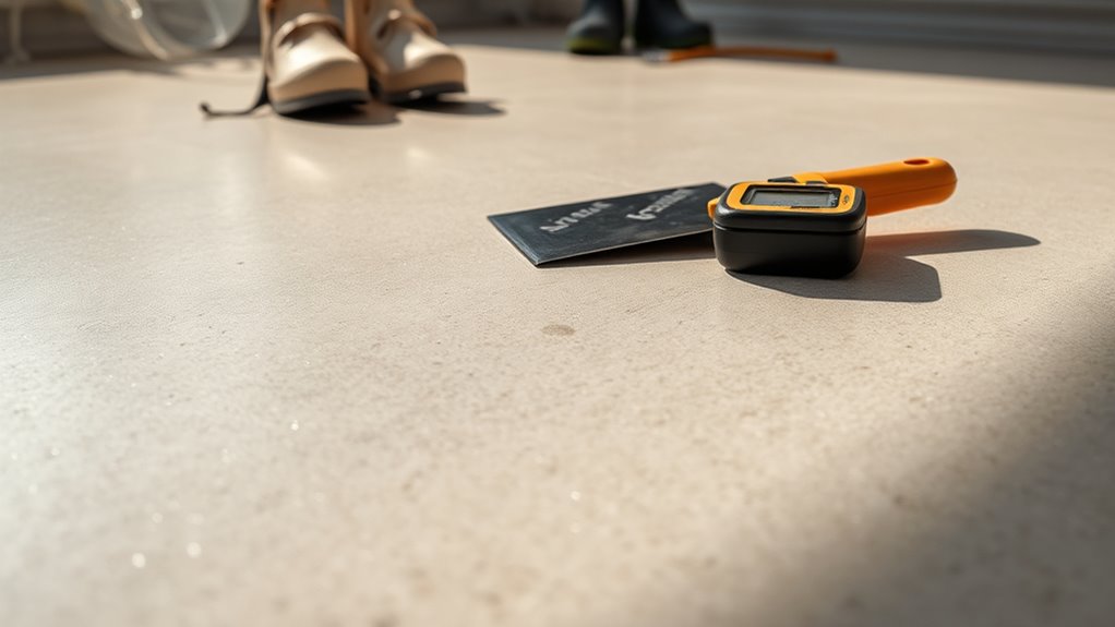 prepare concrete for flooring