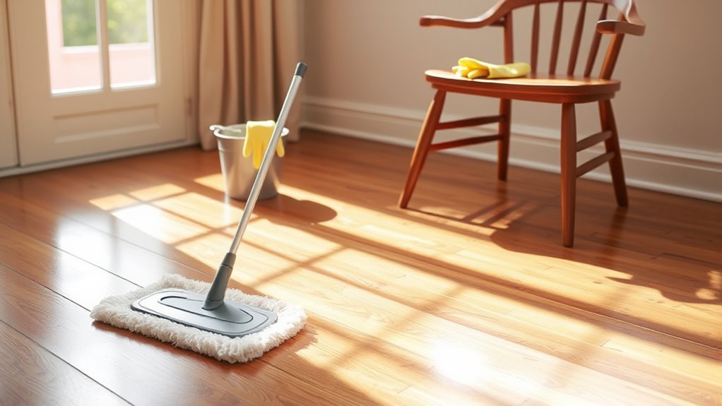 proper wood floor cleaning