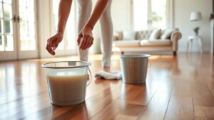 reduce hardwood floor slipperiness