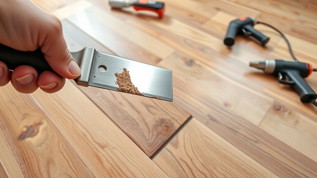 remove adhesive clean subfloor