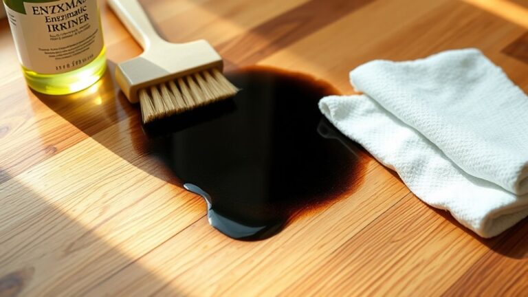 remove black urine stains