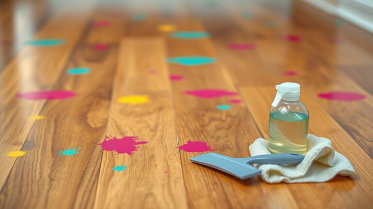 remove paint from hardwood