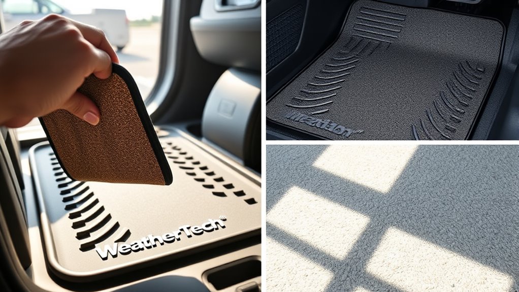 remove weathertech mats easily