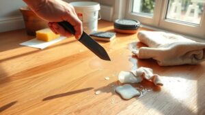 removing sticky tile glue