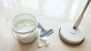 removing wax from tiles