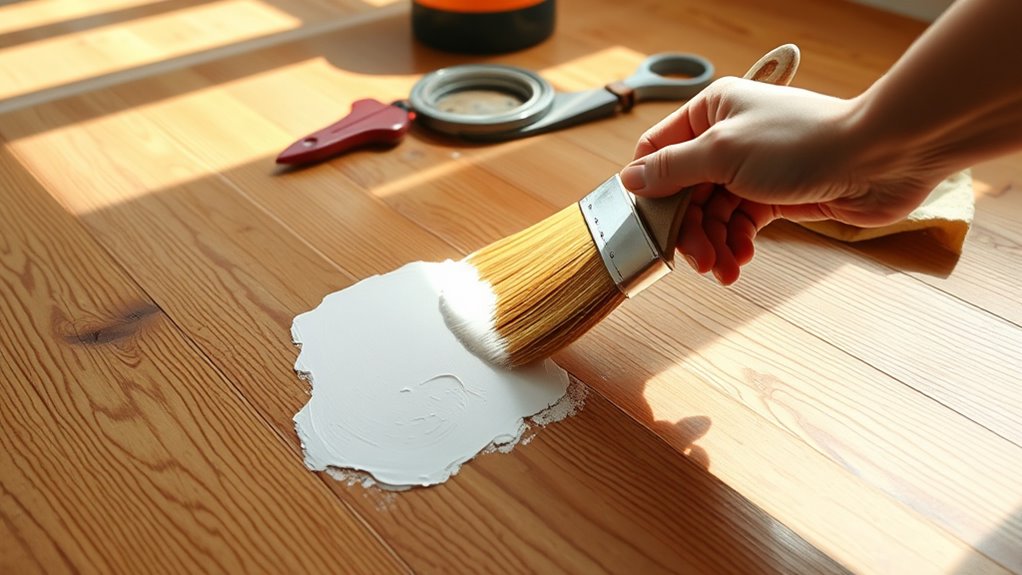repair floor imperfections first