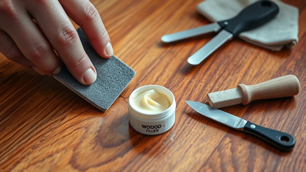 repairing scratched wood floors