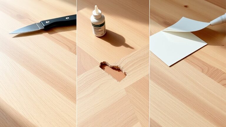 repairing vinyl flooring tears