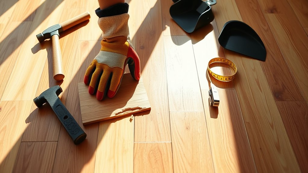 replace hardwood floor planks