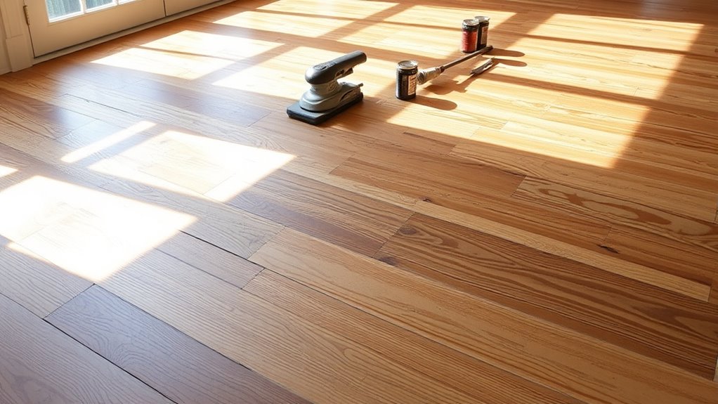 seamless floor plank finishing