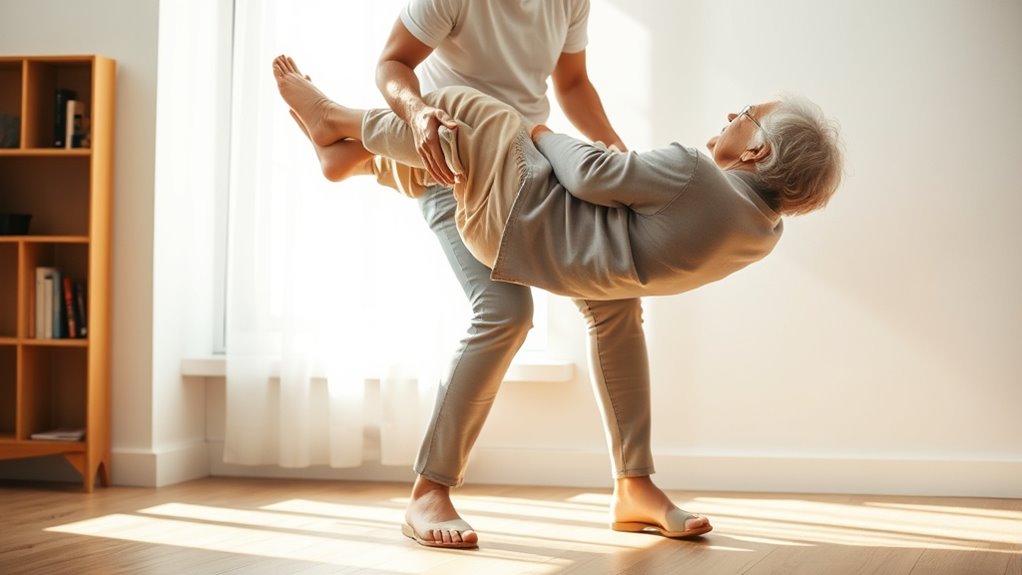 support and stabilize standing