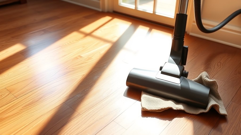 sweep vacuum and wipe