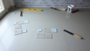 tile installation on concrete