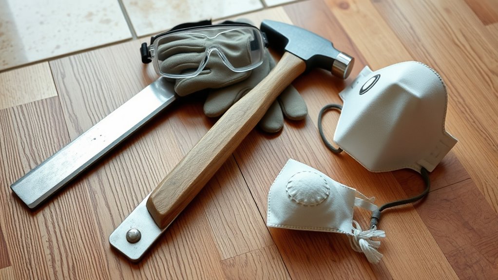 tile removal tools and safety
