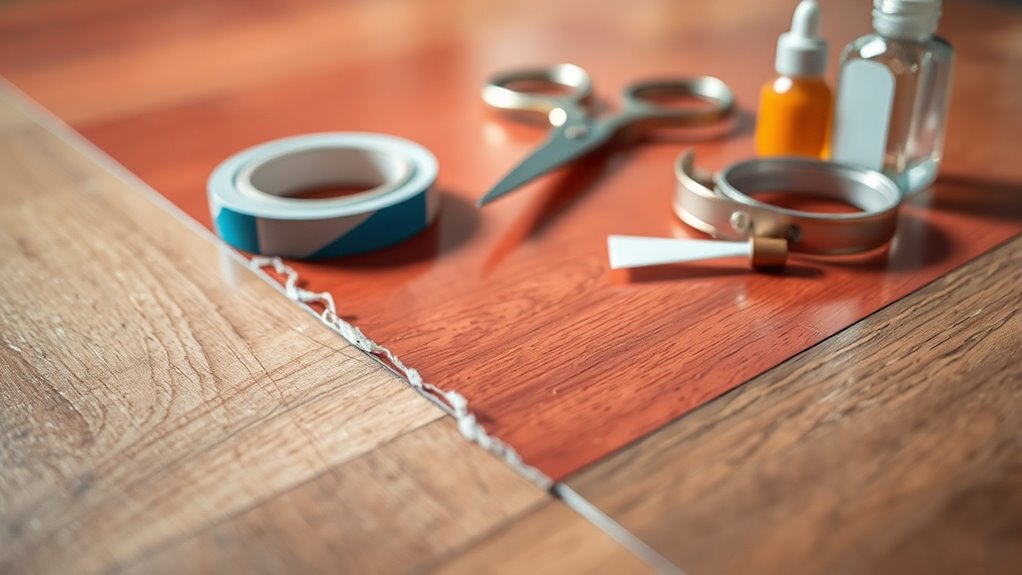 vinyl flooring damage assessment