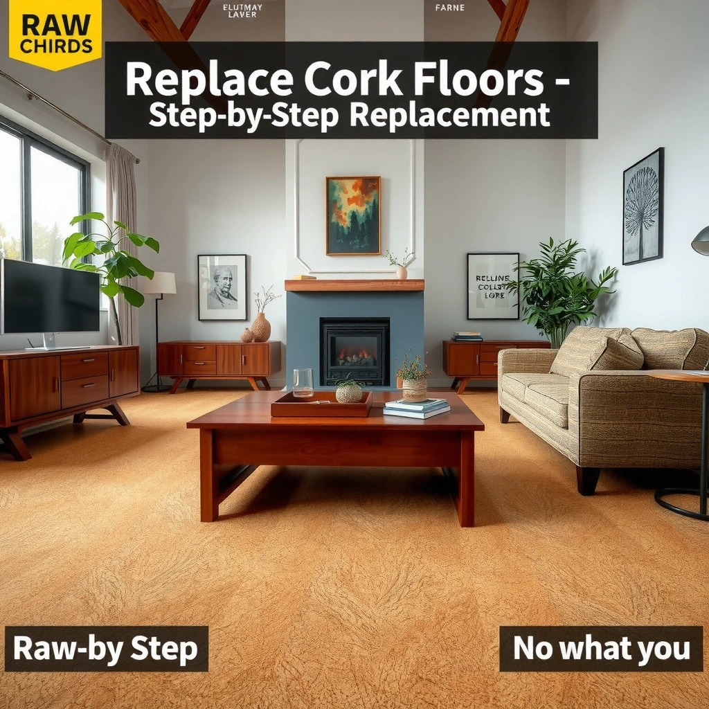 Comparison of glued-down and floating cork floors for replacement assessment
