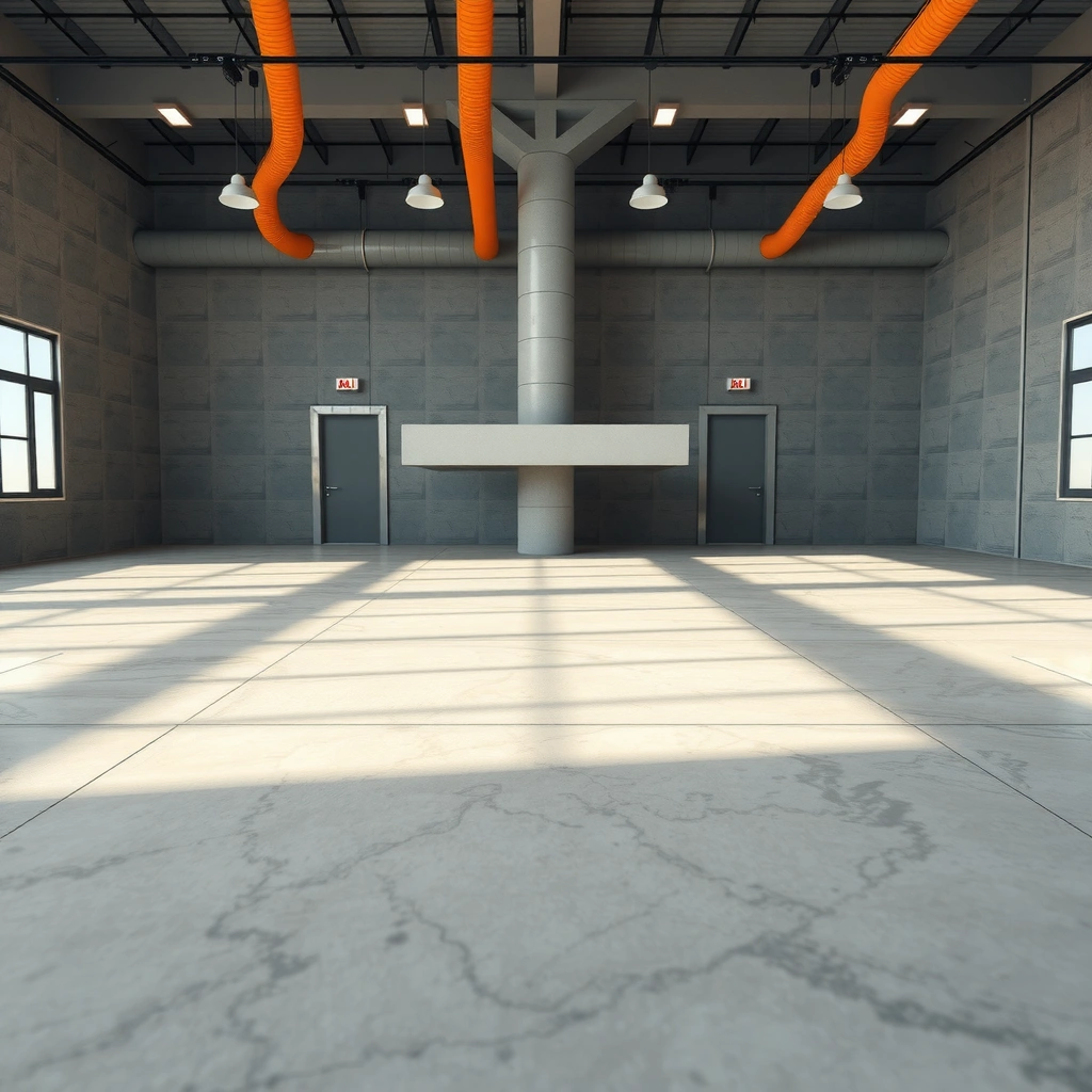 A homeowner assessing their space for installing concrete floors, considering layout and system options.