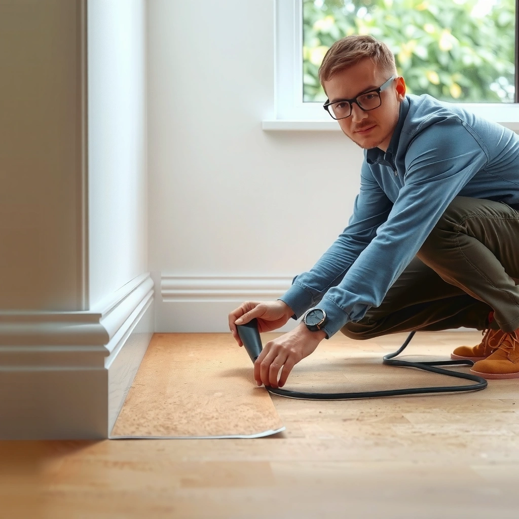 Comparison of light scuffs and deep gouges on cork floors for repair assessment