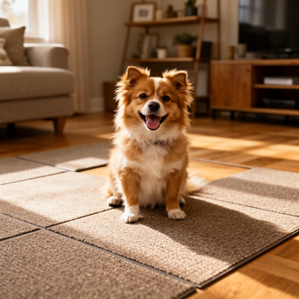 Check the condition of existing carpet tiles before installing new ones over them.