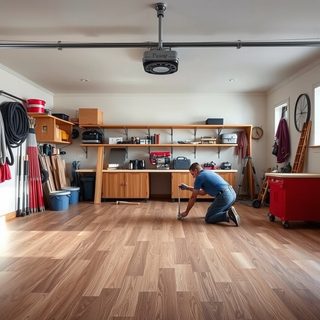 Image showing how to assess laminate floor damage for patching or replacement.
