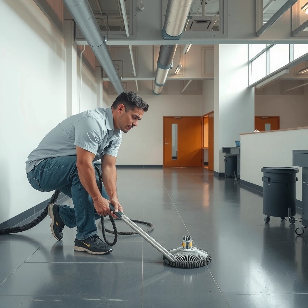 An overview of damage assessment on polyaspartic floors, highlighting cracks and wear.