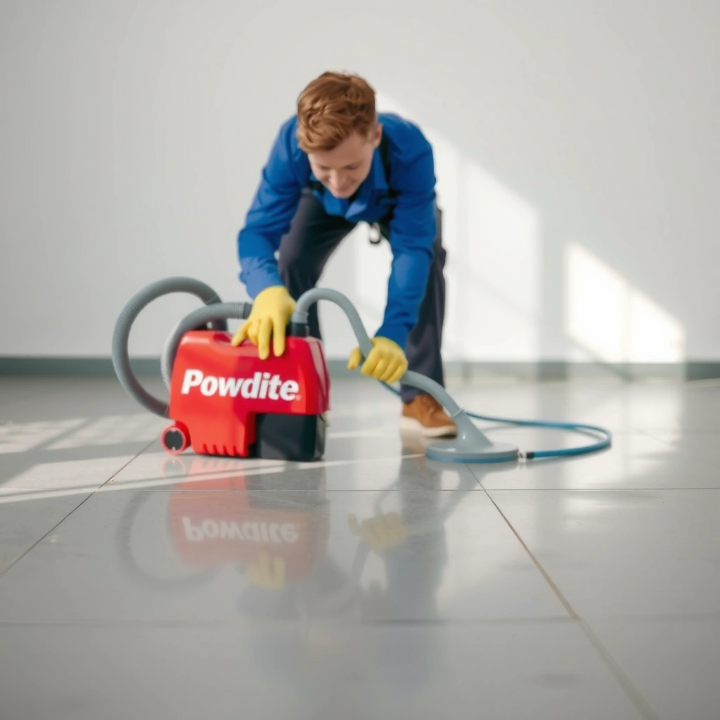 Image showing how to assess scratch depth on polished concrete floors for repair.