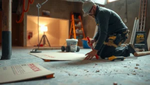 Step-by-step guide for installing flooring on uneven basement floors