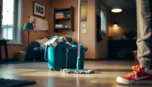 A clean and well-maintained basement floor showcasing practical care tips for homeowners.