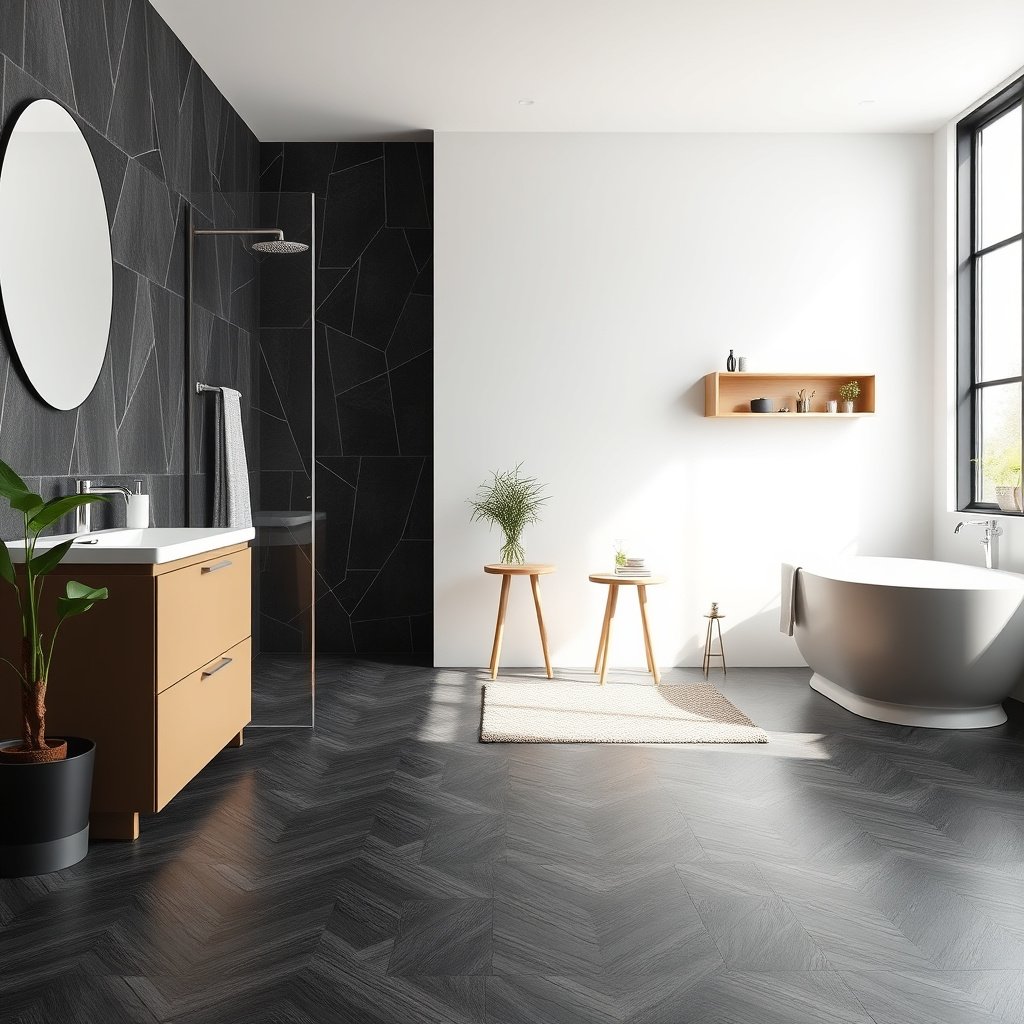 Key bathroom conditions to check before buying vinyl floors, including moisture and temperature levels.