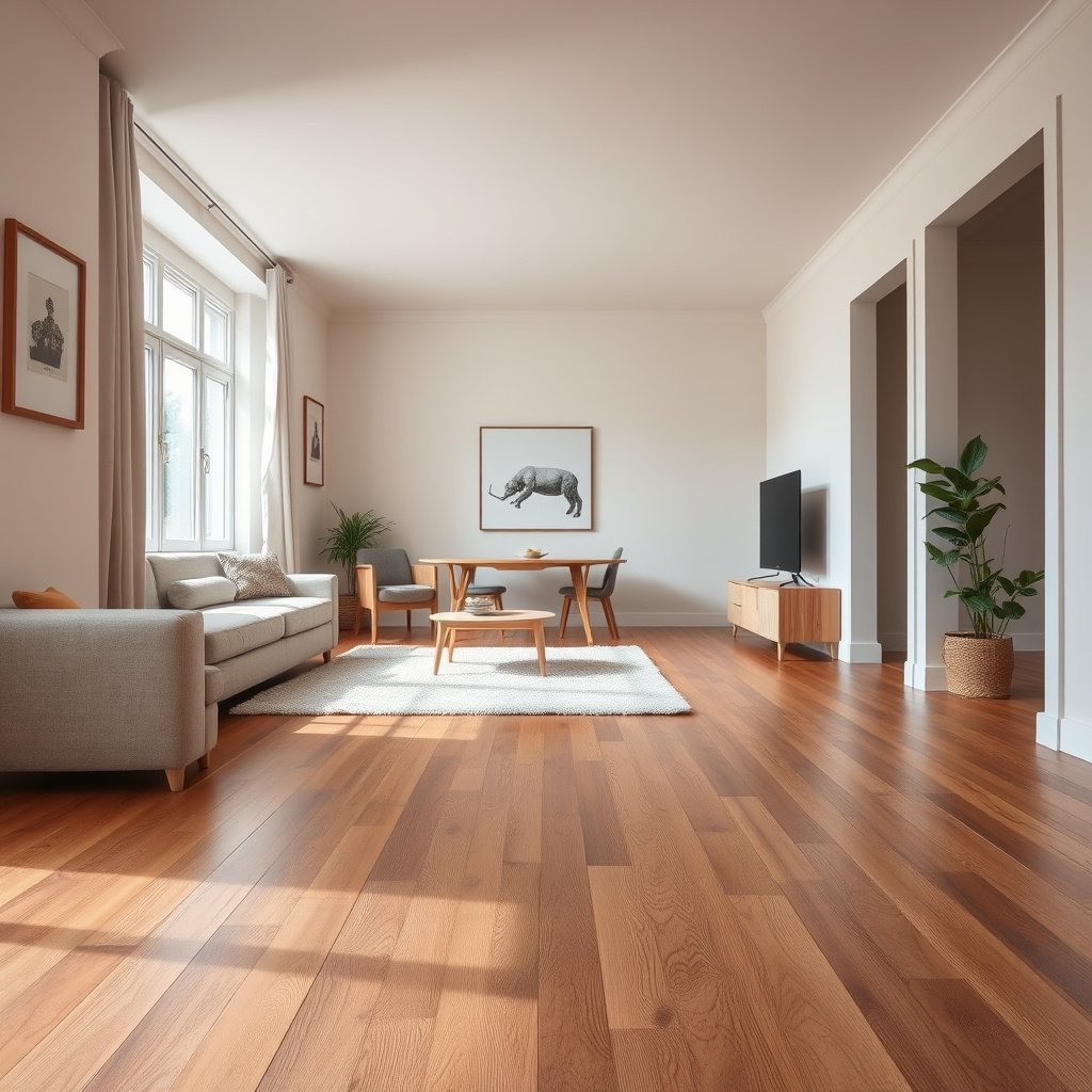 Image showing a doormat preventing grit and dirt from scratching hardwood floors in an apartment