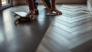 Step-by-step guide on how to calculate material for chevron floors.