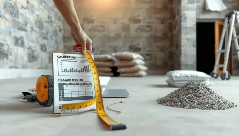 Step-by-step guide on how to calculate materials for concrete floors.